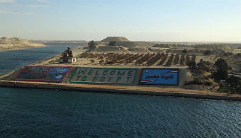 Welcome to Egypt! Am Sinaiufer des Suezkanals © Melanie Kiel