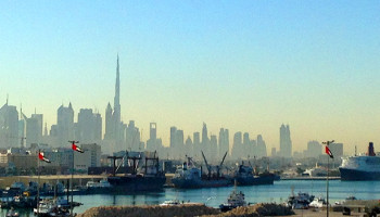 Blick auf die Skyline Dubais © Melanie Kiel