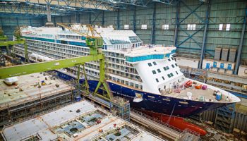 Spirit oft Discovery im Baudock I © MEYER WERFT