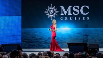 Michelle Hunziker wird die Taufe der MSC Grandiosa moderieren © MSC