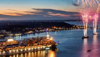 Kieler Woche 2018 AIDA Cruises Abschlussfeuerwerk © CH Lietzmann