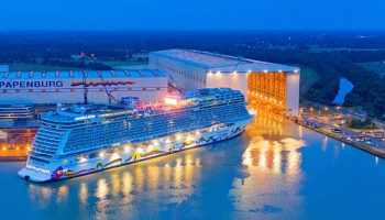 Die Norwegian Encore in der Meyer Werft © Norwegian Cruise