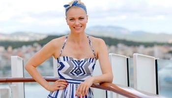 Model Franziska Knuppe tauft AIDAmira auf Mallorca © Franziska Krug/Getty Images for AIDA